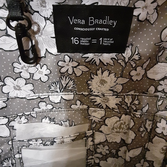 Vera Bradley Grand Reactive Heather Gray Backpack - Picture 8 of 13